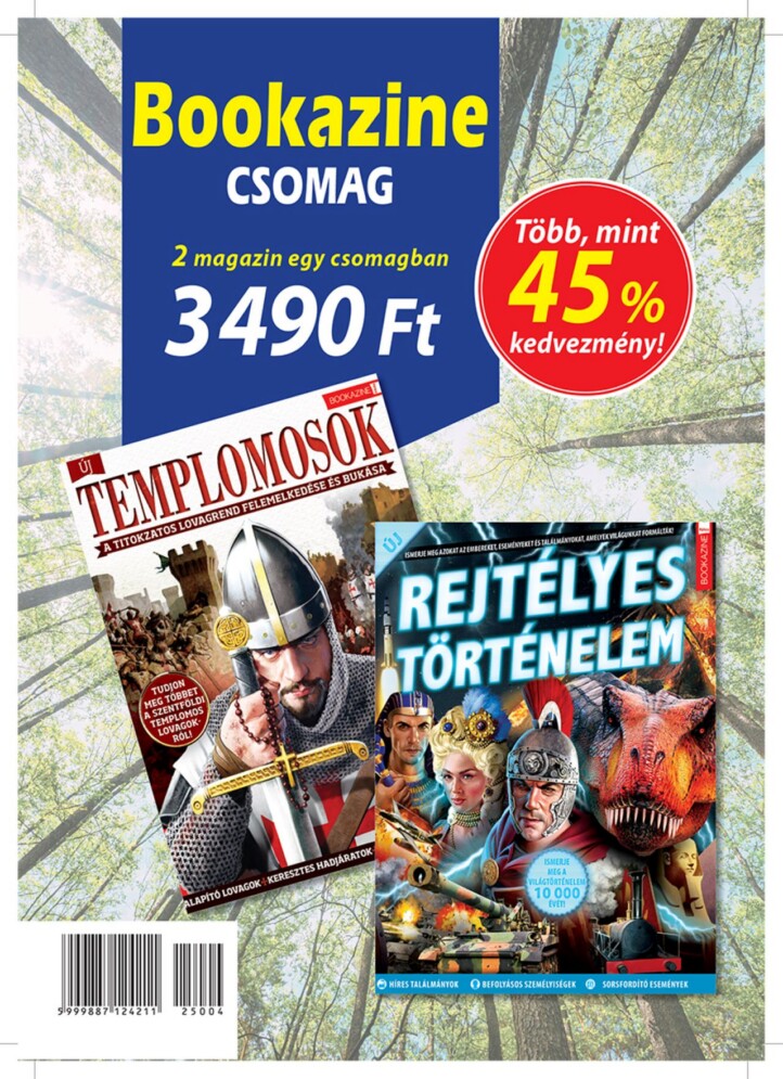 Bookazine Csomag: Füles Bookazine 22/6: Rejtélyes Történelem + Füles Bookazine 2