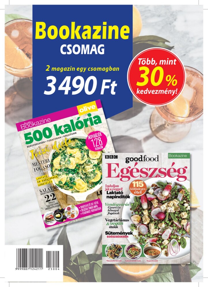 Bookazine Csomag: Gasztro Bookazine 21/1: 500 Kalória + Goodfood Bookazine 23/1: