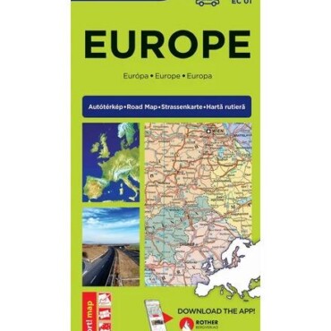 Európa Comfort Térkép (Laminált) Ec01