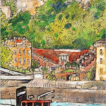 Könyvjelző Kj01 - Budapest Duna És A Vár