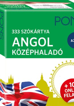 333 Szókártya - Angol Középhaladó A2-B1 + 100 Online Feladat (Pons)