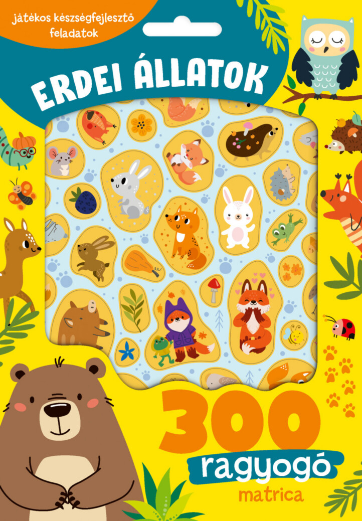 Erdei Állatok - 300 Ragyogó Matricával