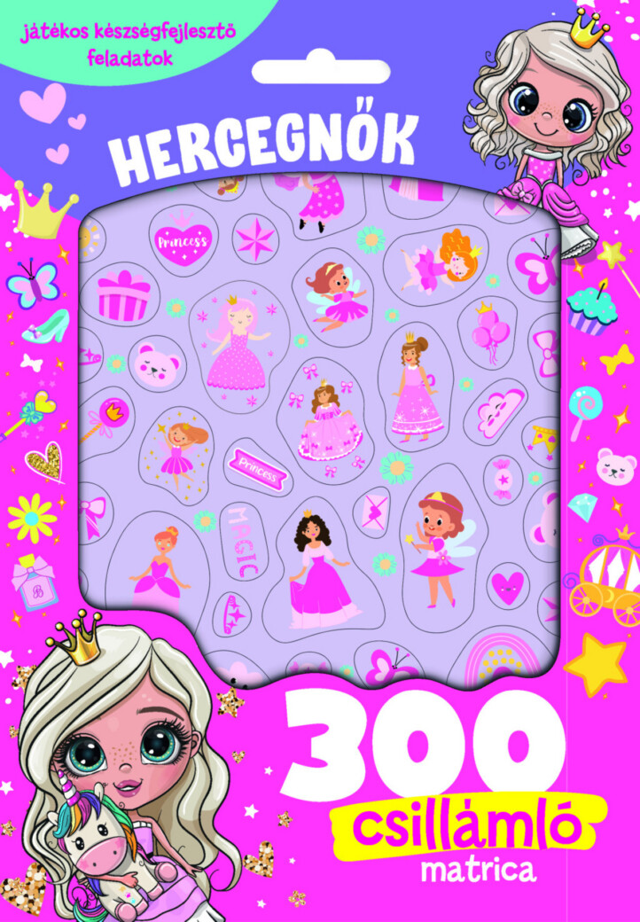 Hercegnők - 300 Csillámló Matricával
