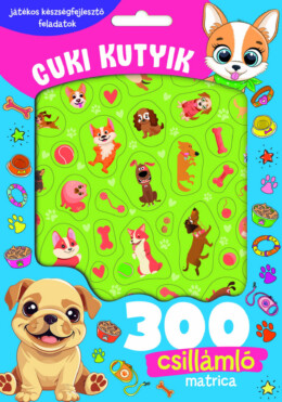 Cuki Kutyik - 300 Csillámló Matricával
