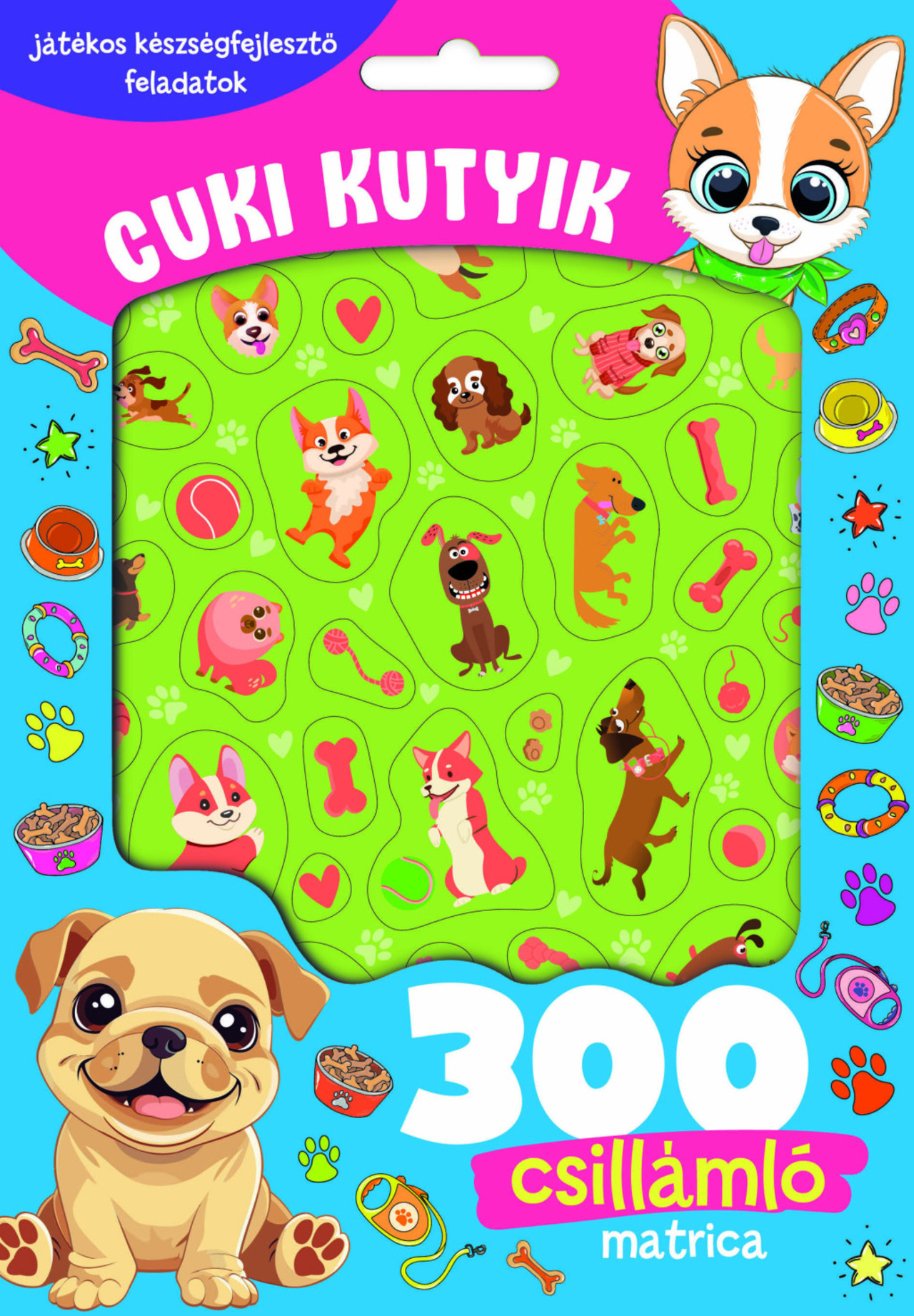Cuki Kutyik - 300 Csillámló Matricával