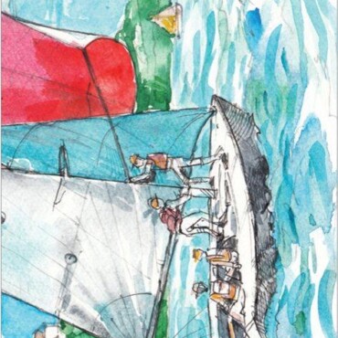 Könyvjelző Kjb-02 - Balaton Három Fehér Vitorlás