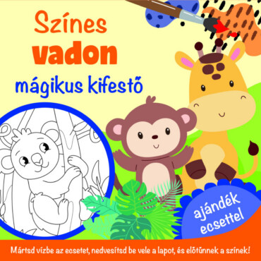 Színes Vadon - Mágikus Kifestő - Ajándék Ecsettel