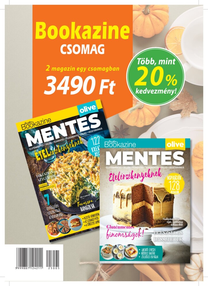 Bookazine Dupla-Csomag: Mentes Receptgyűjtemény (2 Féle Gasztro Bookazine)