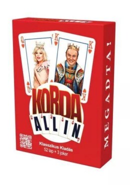 Korda All In  Klasszik Francia Kártya (52Lap+3Joker)