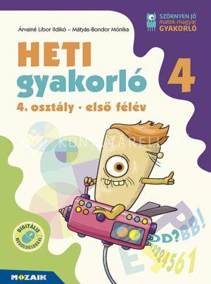 Heti Gyakorló 4. Osztály Első Félév - Matek-Magyar Gyakorló