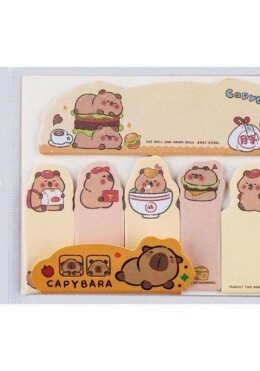 Öntapadós Jegyzettömb Capybara 50X14 Mm 6 Db Kártya X 15 Lap - Többféle