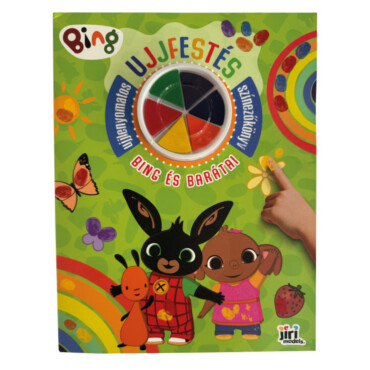 Bing És Barátai - Ujjfestés - Ujjlenyomatos Színezőkönyv