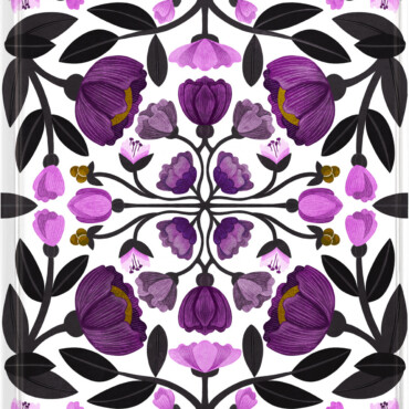 Flame Tree A5 Notesz Vonalas Pace: Purple Flowers