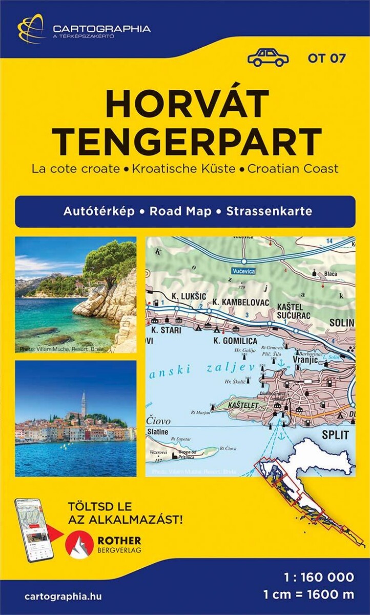 Horvát Tengerpart (Adria) Térkép (Ot07 2026)