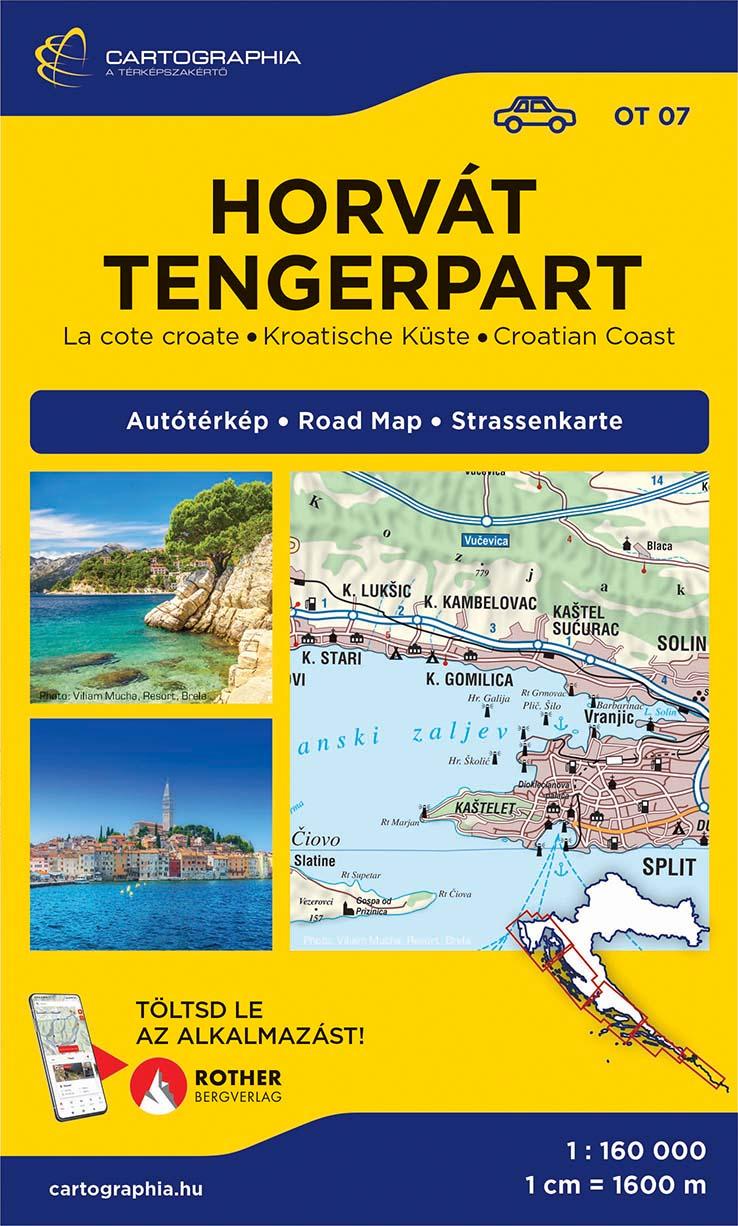 Horvát Tengerpart (Adria) Térkép (Ot07 2026)