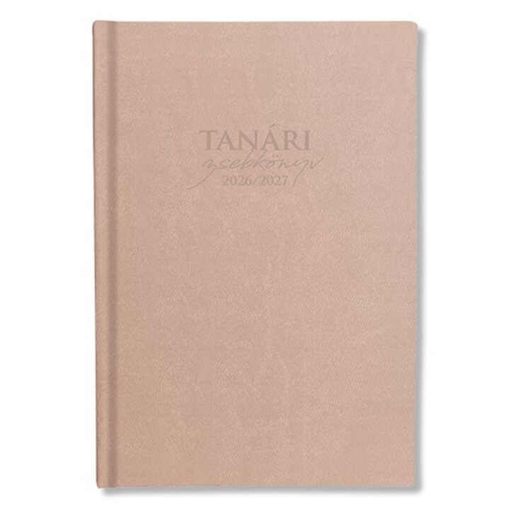 Tanári Zsebkönyv Pd 2026-2027 Műbőr Beige