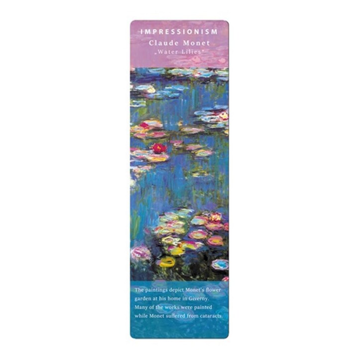 Könyvjelző Fridolin Impresszionizmus, ´Monet/Vízililiomok 2.´
