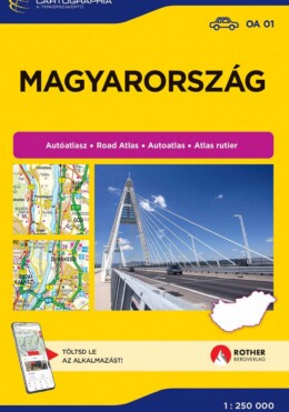 Magyarország Atlasz - Autóatlasz ( Térkép) 2026