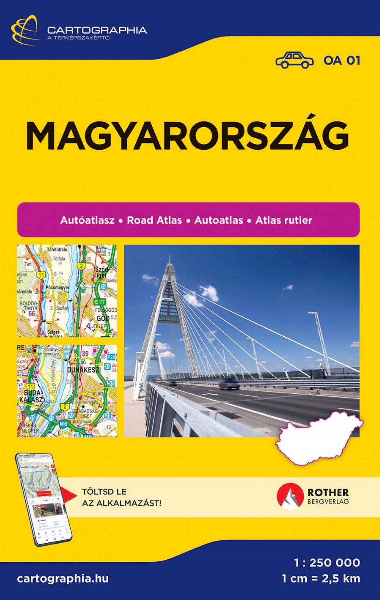 Magyarország Atlasz - Autóatlasz ( Térkép) 2026