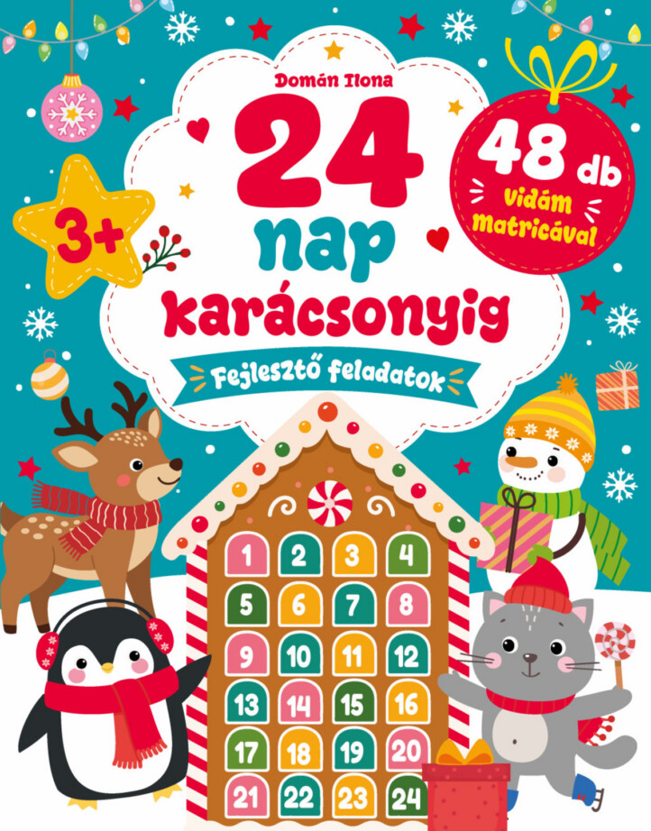 24 Nap Karácsonyig - Fejlesztő Feladatok 48Db Vidám Matricával