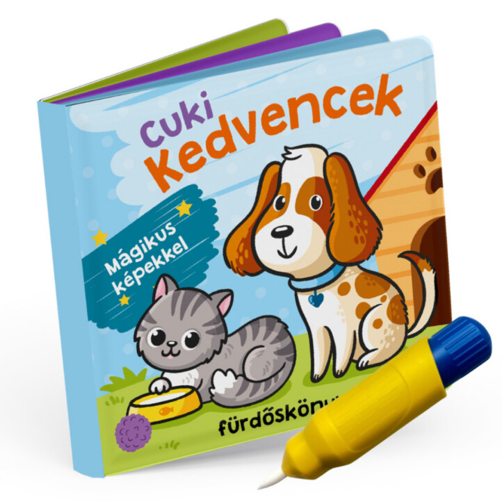 Cuki Kedvencek - Színváltó Fürdőskönyv -  Mágikus Képekkel