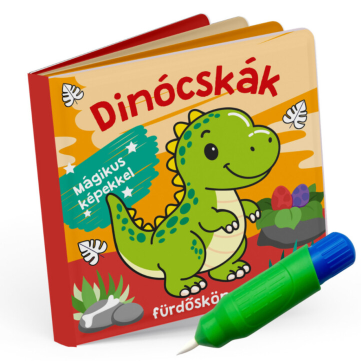 Dínócskák - Színváltó Fürdőskönyv - Mágikus Képekkel
