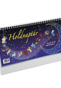 Holdnaptár, Fehér Álló Kartontáblával - 2027
