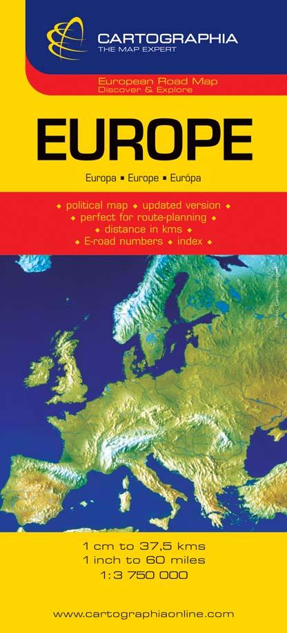 Európa Autótérkép - 1:3.750.000 - "Sc" -