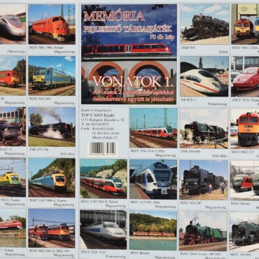 Memóriafejlesztő Társasjáték - Vonatok 1.